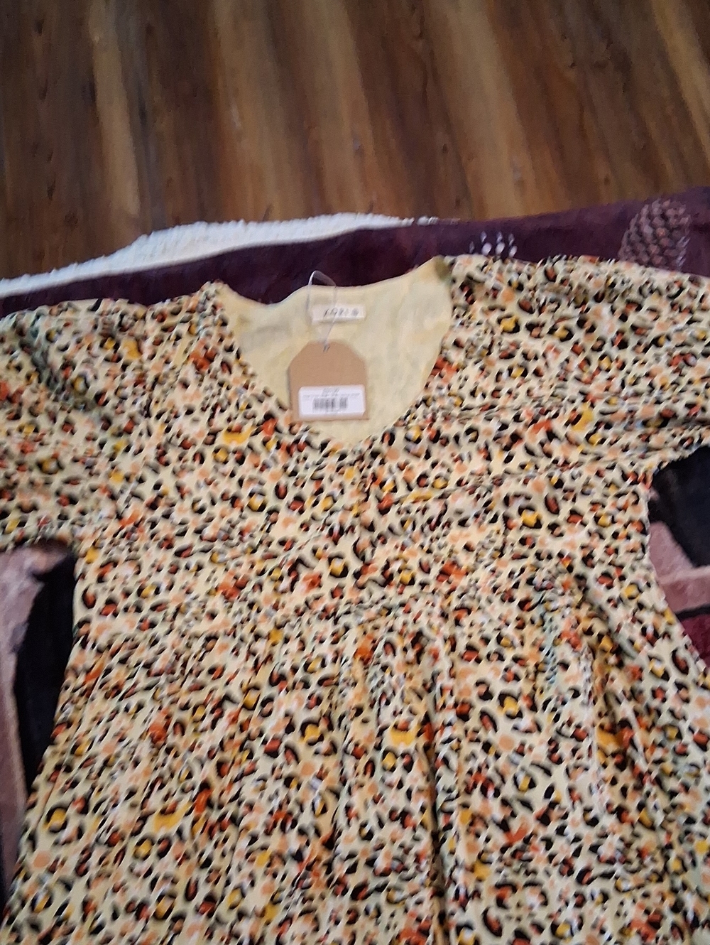 Kori Pale Yellow V-Neck Tunic Top